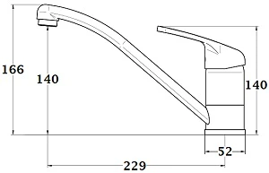 Grifo de cocina TILT Cromado - Image 3