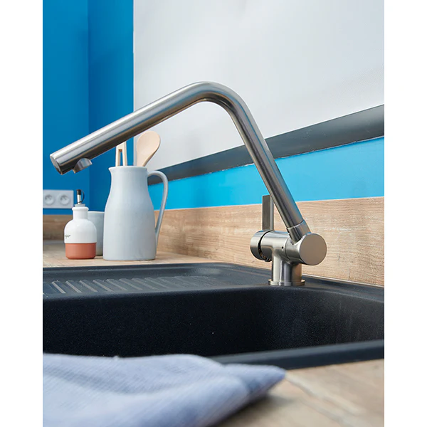 Grifo de cocina caño abatible ESPERANZA inox cepillado - Image 3