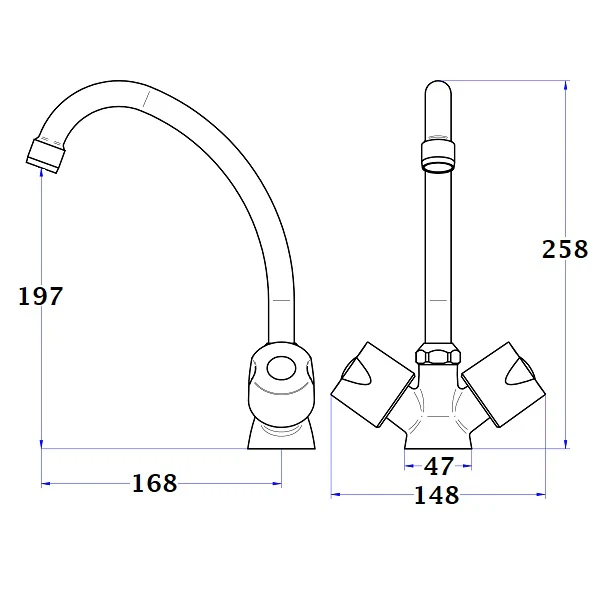 Grifo de cocina alto ANIA - Image 3