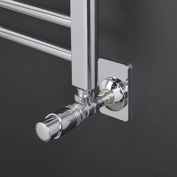 Válvula termostática escuadra para radiador cromada - Image 3